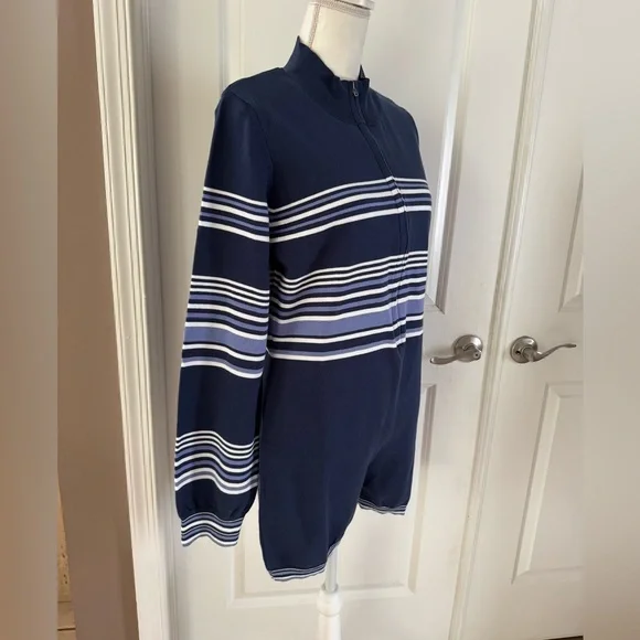 Free People Striped Navy and White Jumpsuit - Picture 11 of 16